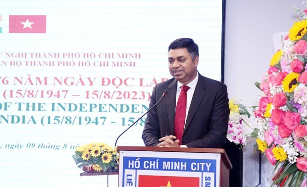 Ceremony marks 76th anniversary of Indian Independence Day in HCM City
