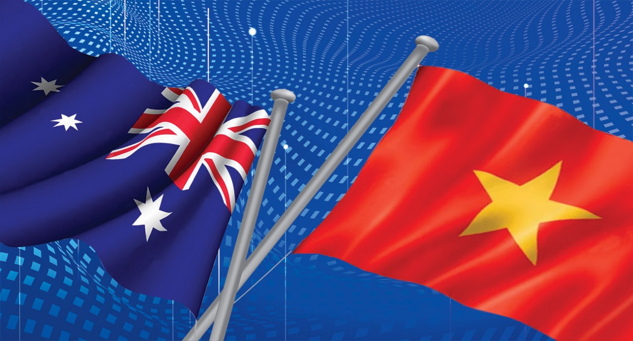 Quan hệ Đối tác chiến lược Việt Nam-Australia ghi nhiều dấu ấn trong những năm gần đây. (Thiết kế: Hồng Nga)
