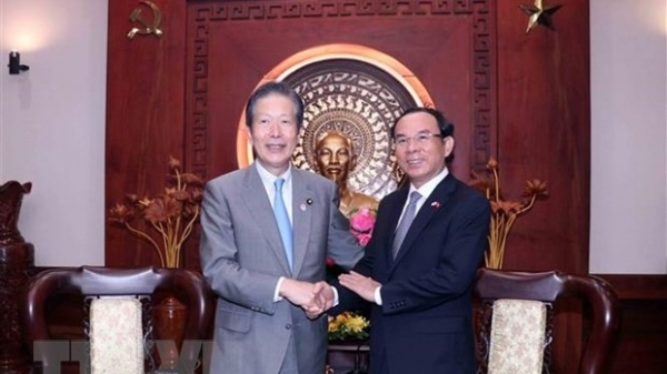 HCM City Party Secretary Nguyen Van Nen receives Japan delegation of New Komeito Party