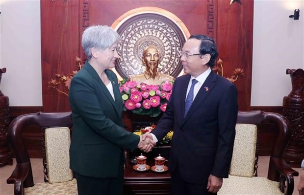 HCM City Party Secretary receives Australian Foreign Minister Penny Wong