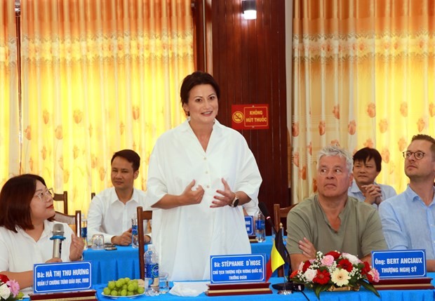 Belgian Senate President St&eacute;phanie D'Hose visits Quang Tri province