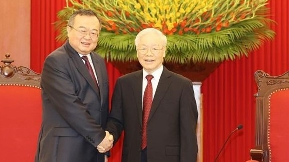 General Secretary Nguyen Phu Trong receives Chinese Communist Party official