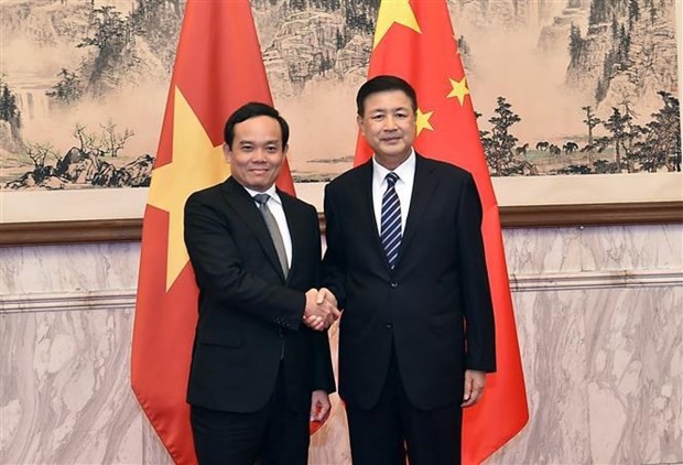 Deputy PM Tran Luu Quang met with Chinese Minister of Public Security in Beijing