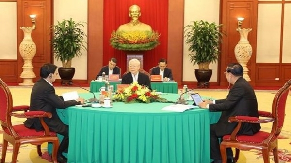 Vietnam, Cambodia, Laos Party leaders hold high-level meeting in Hanoi