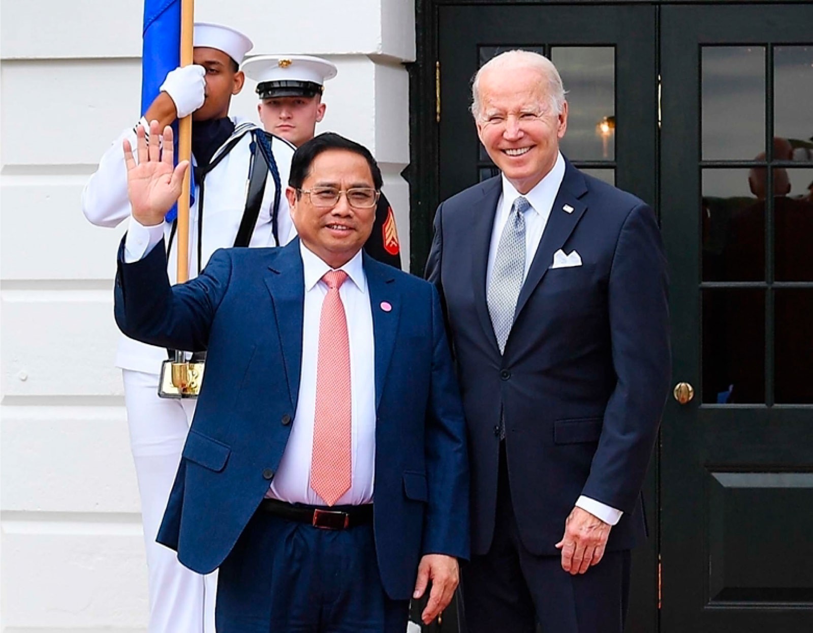 Thủ tướng Phạm Minh Chính và Tổng thống Hoa Kỳ Joe Biden trong chuyến thăm và làm việc tại Hoa Kỳ, tháng 5/2022. (Nguồn: VGP)