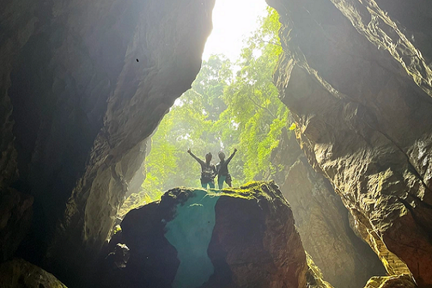 Son Nu Cave has just been discovered in Quang Ninh district, Quang Binh province. (Photo: Dantri)