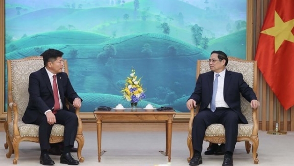 PM Pham Minh Chinh receives Mongolian Minister of Justice and Home Affairs