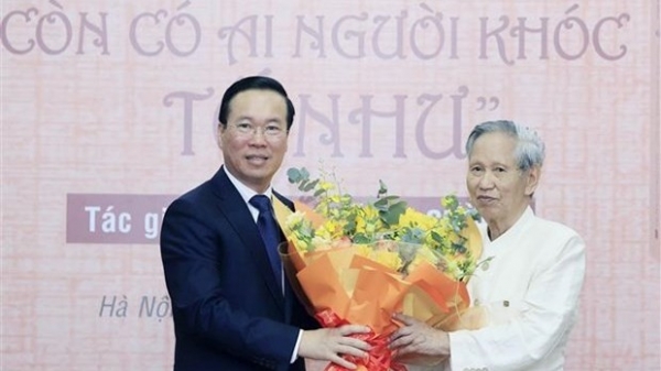 President Vo Van Thuong attends ceremony introducing book on great poet Nguyen Du