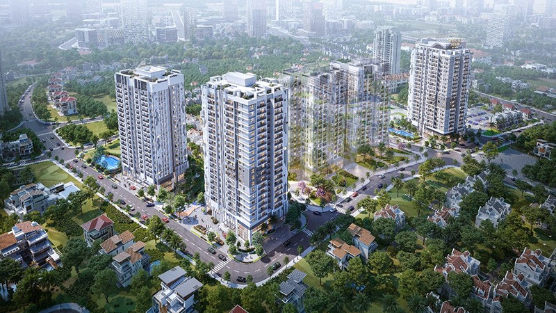 BerRiver Jardin apartment complex (390 Nguyen Van Cu) stands out with its convenient transportation location in the centre of Long Bien.