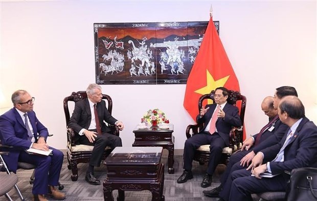 PM Pham Minh Chinh meets US Treasury Secretary, leaders of economic groups