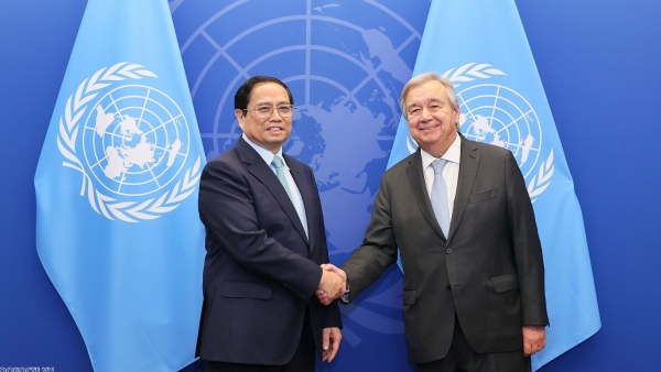 PM Pham Minh Chinh meets with UN ​Secretary-General Antonio Guterres