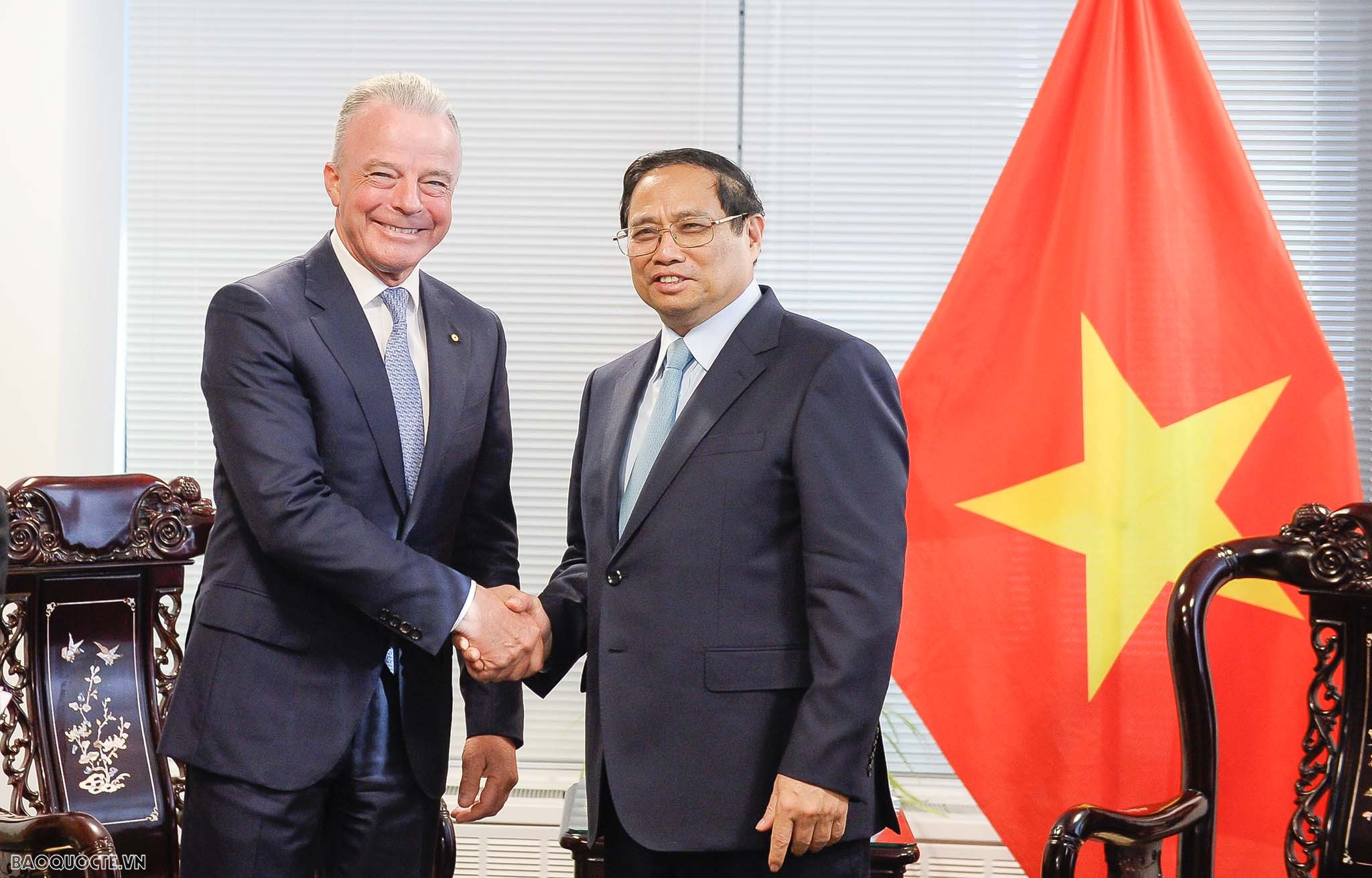 PM Pham Minh Chinh receives leaders of US enterprises in New York