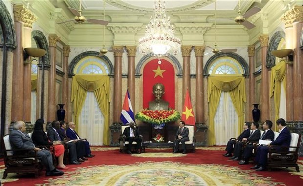 President Vo Van Thuong welcomes leader of National Assembly of People's Power of Cuba