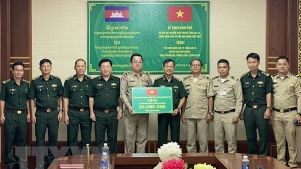 Vietnamese, Cambodian provincial Border Guard forces coordinate in border management