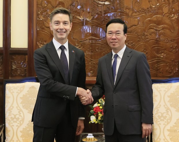 President Vo Van Thuong receives newly accredited Foreign Ambassadors