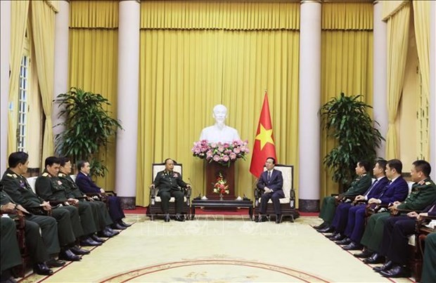 President receives Lao Defence delegation, highlighting importance of defence cooperation