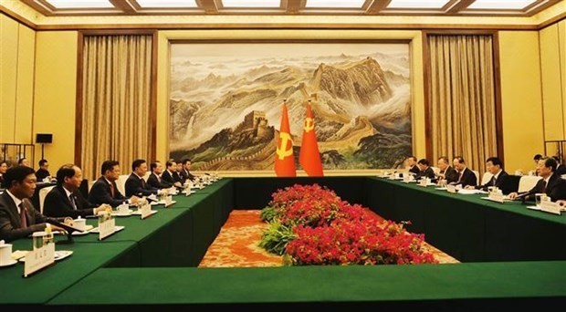 Hanoi Party Secretary meets with China&rsquo;s top political advisor in Beijing