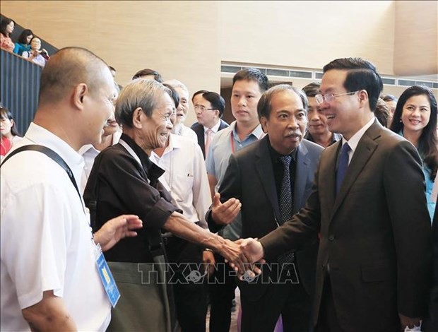 President Vo Van Thuong praises veteran writers’ contributions to national development