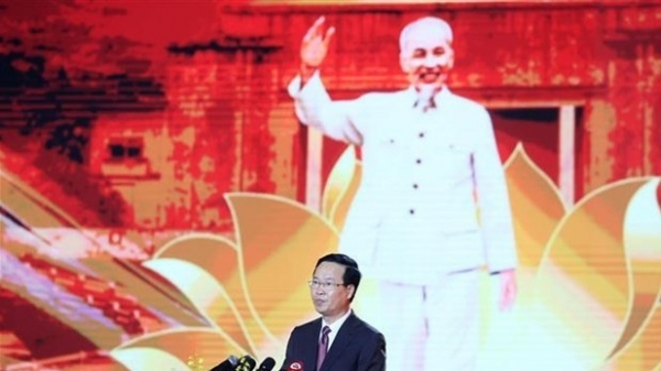 President Vo Van Thuong attends celebration of President Ho Chi Minh’s visit to Ha Bac