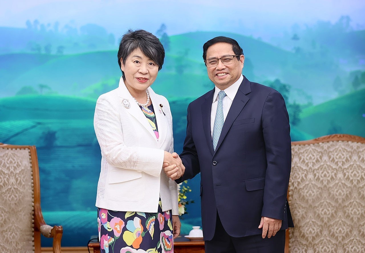 Prime Minister Pham Minh Chinh receives Foreign Minister of Japan Kamikawa Yoko Prime Minister Pham Minh Chinh receives Foreign Minister of Japan Kamikawa Yoko