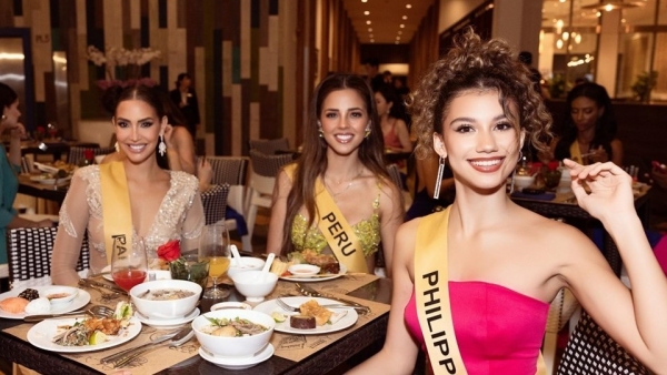 Hoa hậu Hòa bình quốc tế 2023: Các thí sinh đến Hội An trải nghiệm ẩm thực Việt, tâm sự việc gìn giữ vóc dáng
