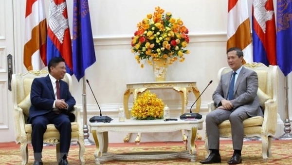 Cambodian PM Hun Manet receives Vietnamese Ambassador, pledging to promote ties with Vietnam
