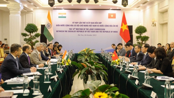 Vietnam, India Ministers hold 18th meeting of Joint Commission for Cooperation in Hanoi
