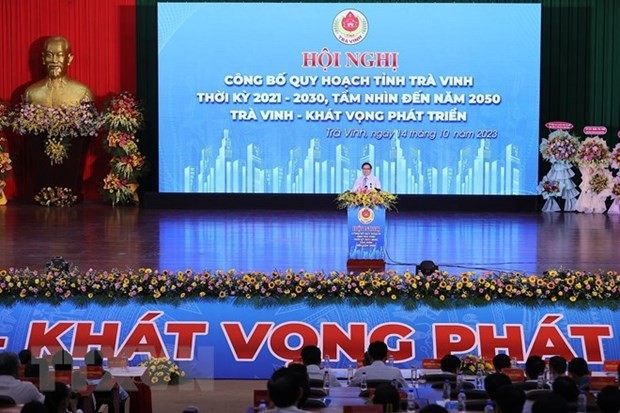 PM Pham Minh Chinh attends ground-breaking ceremony for bridge connecting Mekong Delta provinces