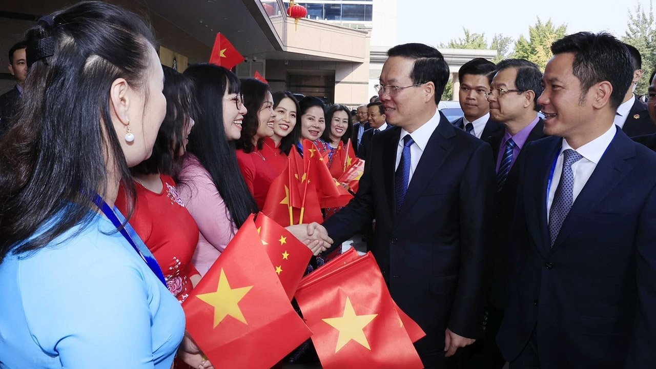 President Vo Van Thuong arrives in Beijing for 3rd Belt and Road Forum