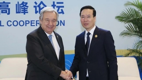 President Vo Van Thuong meets UN Secretary-General in Beijing