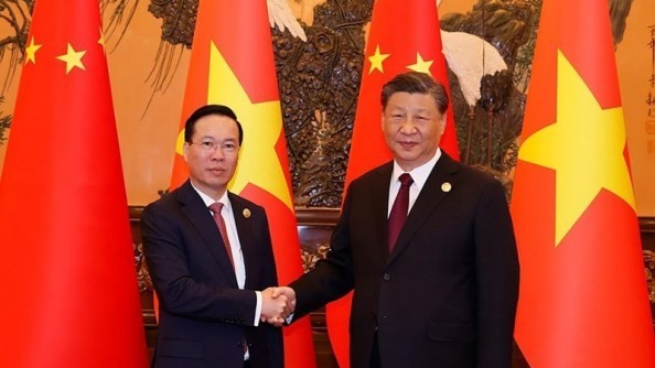 President Vo Van Thuong meets with President of China Xi Jinping in Beijing