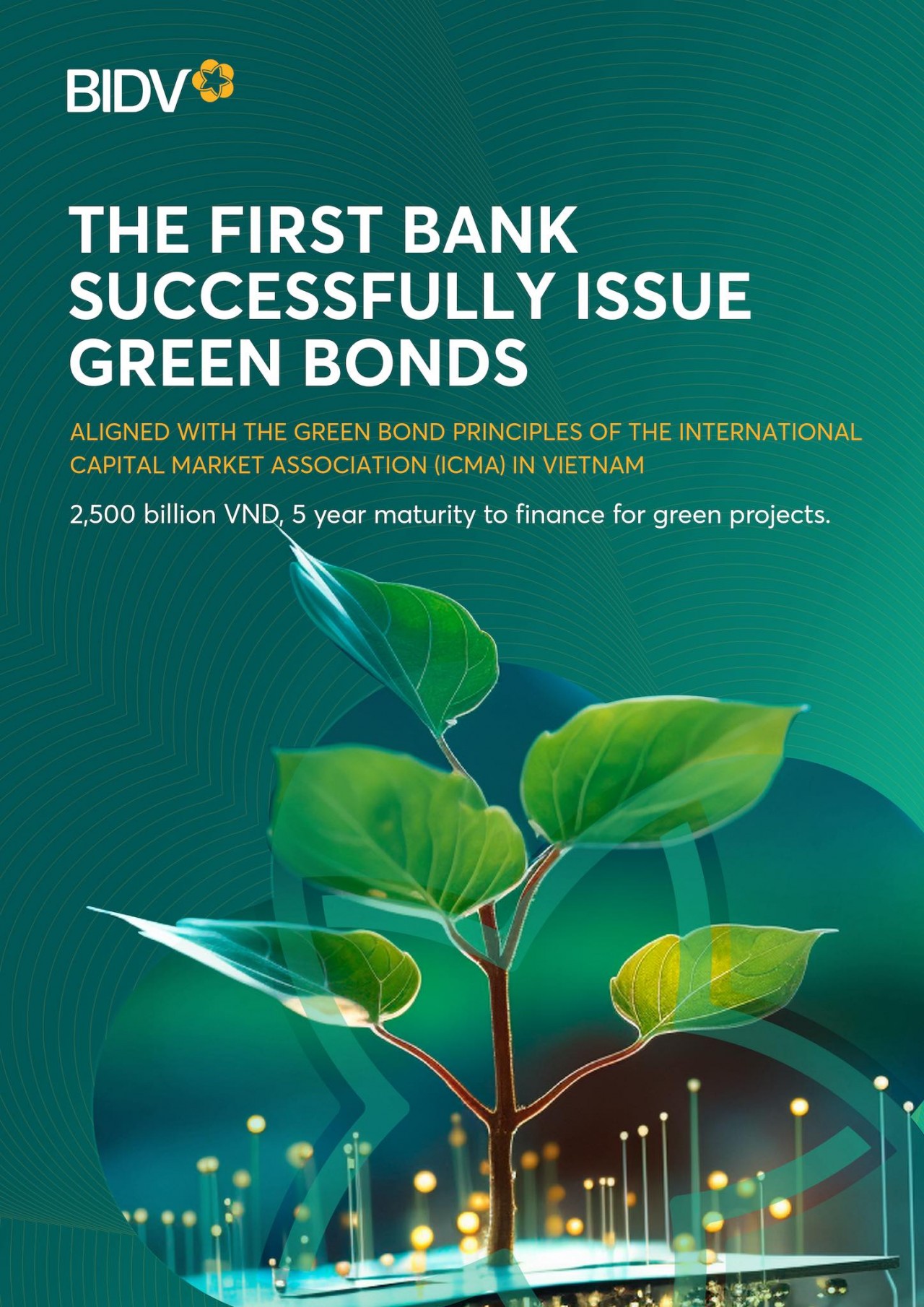 BIDV successfully issues VND 2,500 billion bonds to finance environmental projects