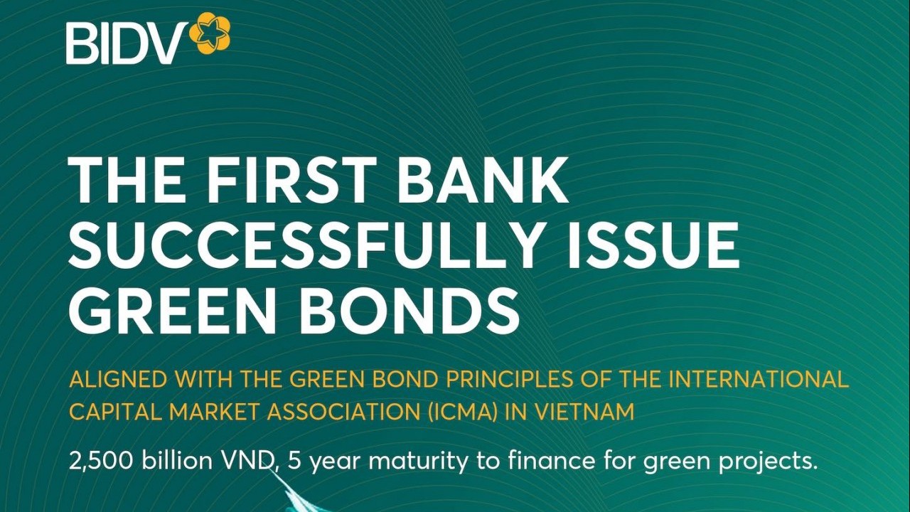 BIDV successfully issues VND 2,500 billion bonds to finance environmental projects