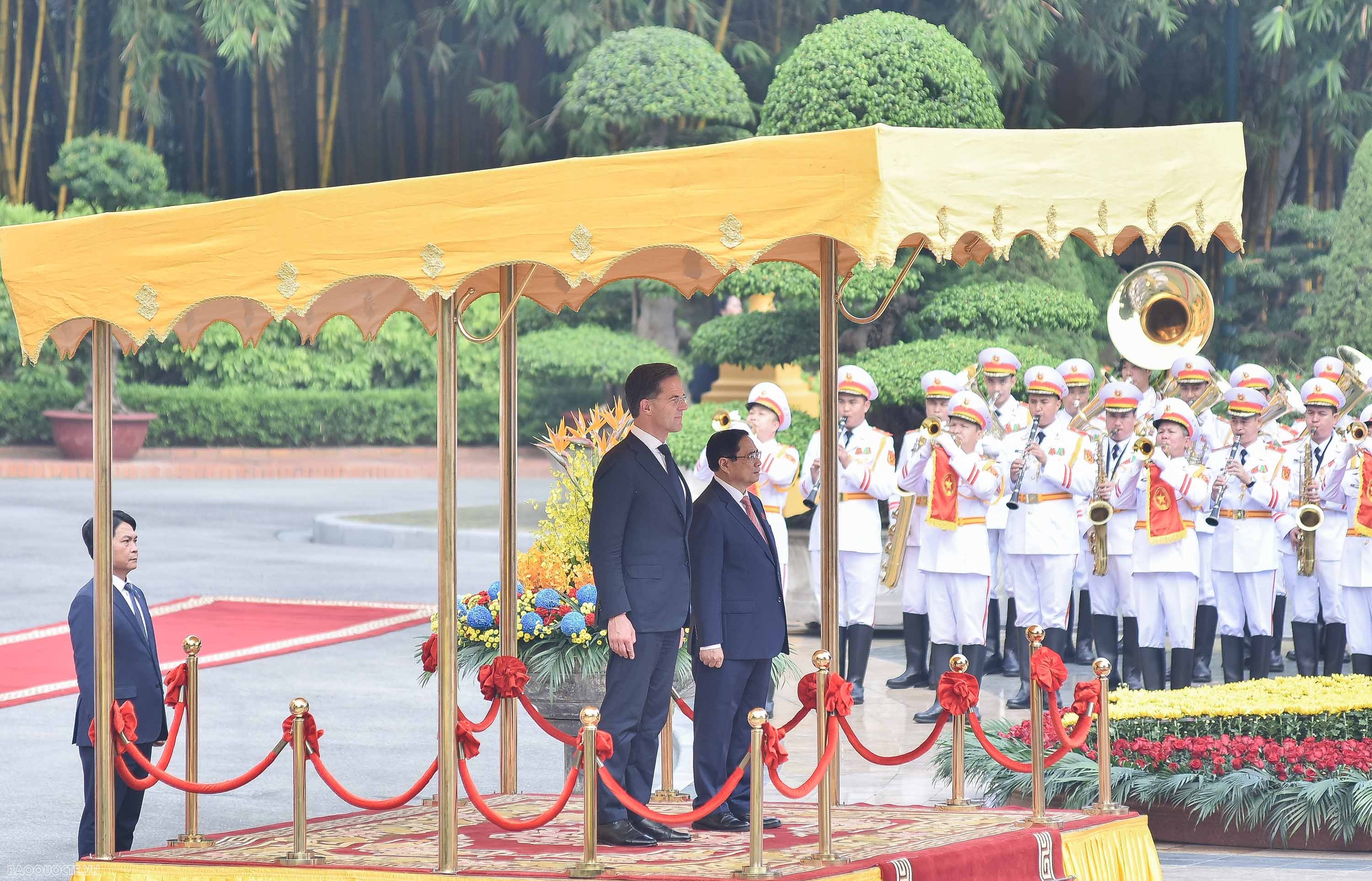 Nhận lời mời của Thủ tướng Phạm Minh Chính, Thủ tướng Vương quốc Hà Lan Mark Rutte thăm chính thức Việt Nam ngày 1-2/11.