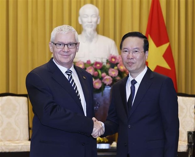 President Vo Van Thuong receives Hungarian Prosecutor General