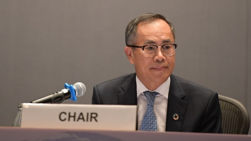 Vietnamese Ambassador to Thailand Phan Chi Thanh, chairs the final discussion of the fourth session of ESCAP’s Committee on Macroeconomic Policy, Poverty Reduction and Financing for Development on November 3. (Photo: VNA)