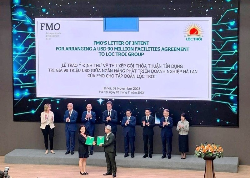 At the signing ceremony between FMO and Loc Troi. (Photo: NDO) At the signing ceremony between FMO and Loc Troi. (Photo: NDO)