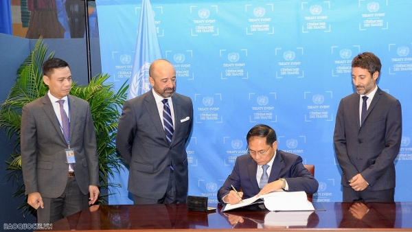 The significance of Vietnam's signing of the Agreement on the conservation and sustainable use of biodiversity in waters beyond national jurisdiction