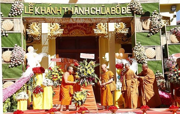 Inauguration of Bo De Pagoda - symbol of Laos, Vietnam solidarity