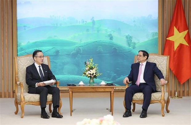 PM Pham Minh Chinh welcomes President of Japan's Marubeni Corporation in Hanoi