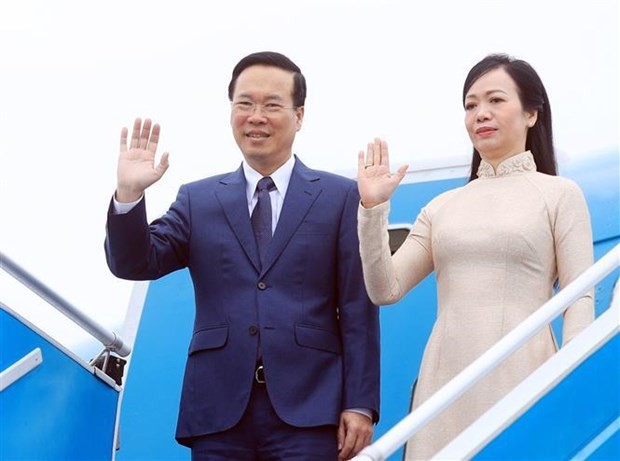 President Vo Van Thuong left Hanoi to attend APEC Economic Leaders’ Week, bilateral activities in US