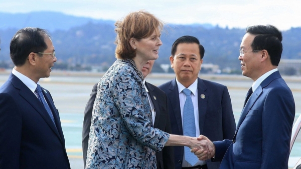 President Vo Van Thuong arrives in San Francisco, starting participation in APEC Economic Leaders’ Week