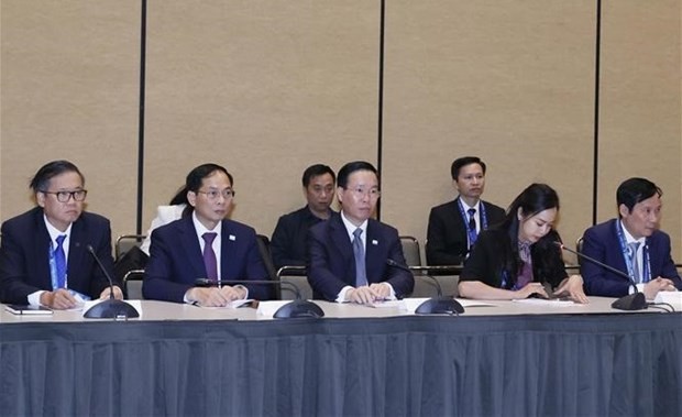 President Vo Van Thuong works with US-APEC Business Coalition in San Francisco