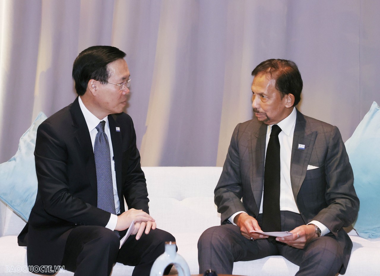 President Vo Van Thuong meets with Brunei’s Sultan in San Francisco