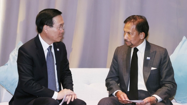 President Vo Van Thuong meets with Brunei’s Sultan in San Francisco