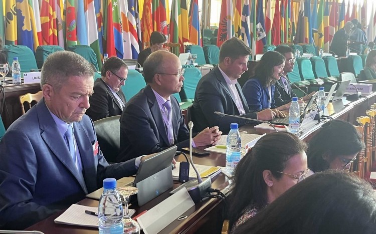 Vietnamese Ambassador to France Dinh Toan Thang attended the 44th Ministerial Conference of the International Organization of the Francophonie (OIF). (Source: Vietnamese Delegation to UNESCO)
