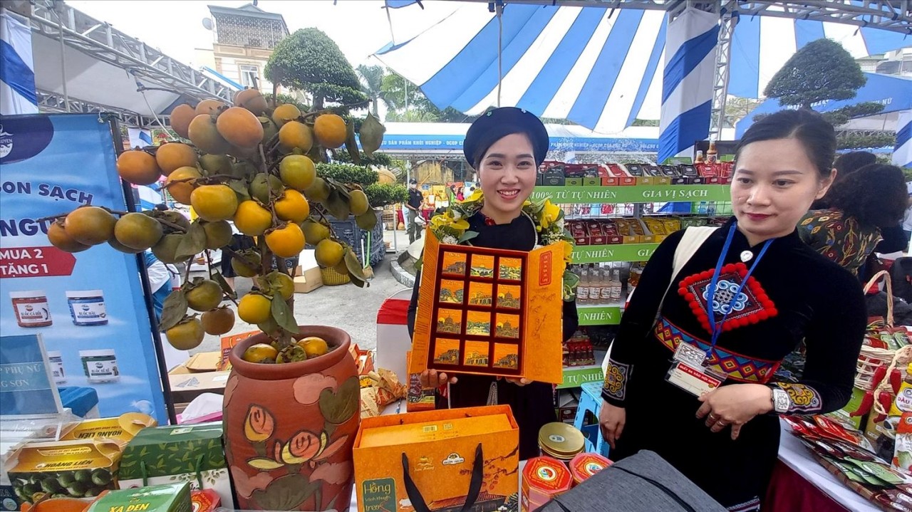 With the startup idea from dried persimmons, Ms. Vuong Thi Thuong is the winner of the 2023 Women's Start-up, Promoting Indigenous Resources Contest.