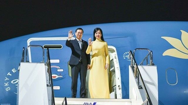 President Vo Van Thuong arrives in Tokyo, starting official visit to Japan