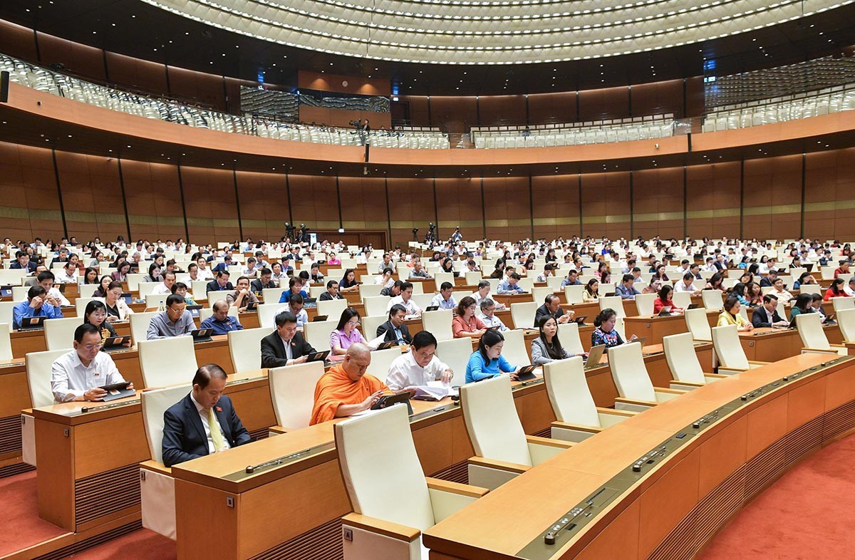 National Assembly's session in the morning of November 27, 2023.