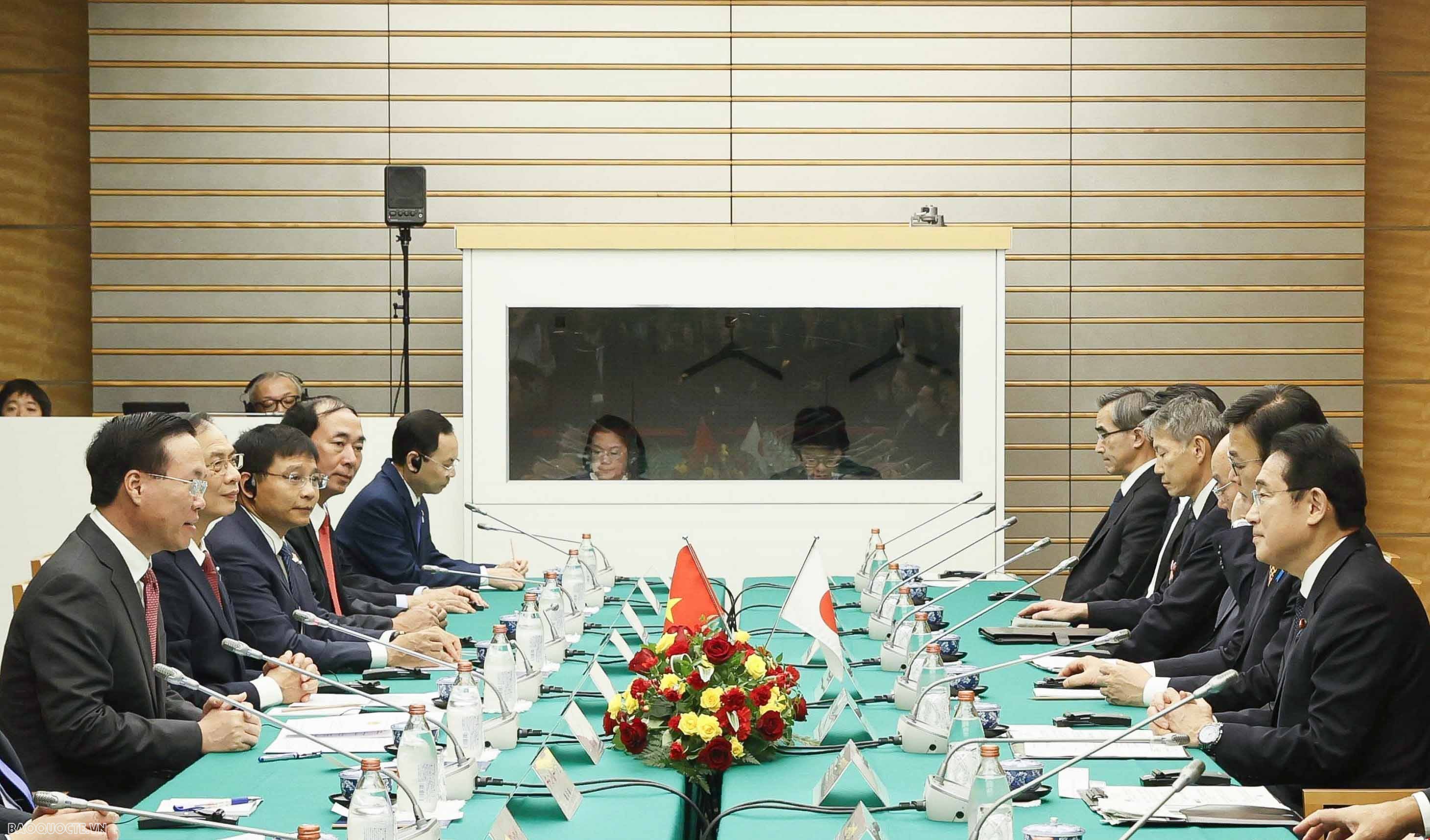President Vo Van Thuong holds talks with Japanese Prime Minister Kishida Fumio